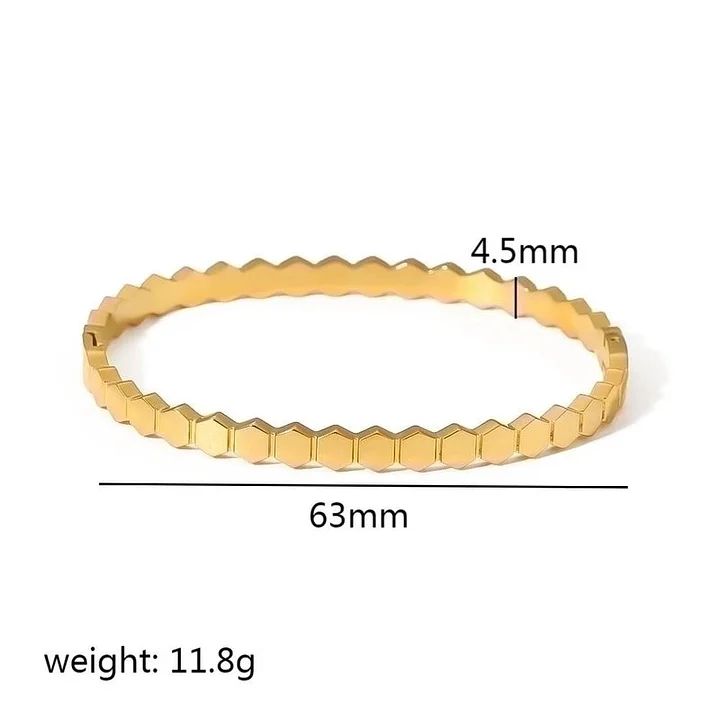 Bracciale minimalista rettangolare