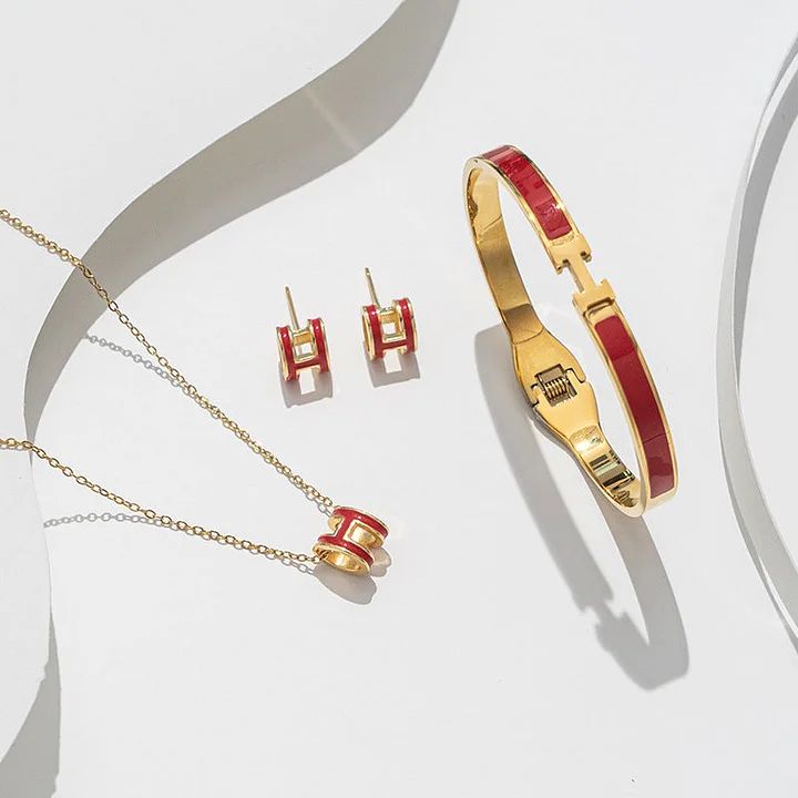 Set collana + orecchino + bracciale